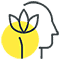 Icon representating relaxation and relief